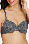 Zivame Sun's Bird Push-Up Wired Medium Coverage T-Shirt Bra - Ebony — thumbnail 4
