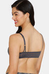 Zivame Sun's Bird Padded Wired 3/4th Coverage T-Shirt Bra - Ebony — thumbnail 2