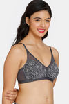 Zivame Sun's Bird Double Layered Non Wired 3/4th Coverage T-Shirt Bra - Ebony — thumbnail 3