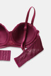 Zivame Plush Mystique Padded High Wired 3/4Th Coverage Beach Top - Dark Purple — thumbnail 6