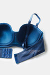 Zivame Plush Mystique Padded High Wired 3/4Th Coverage Beach Top - Gibraltar Sea — thumbnail 6