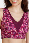 Zivame Plush Mystique Double Layered Non Wired 3/4Th Coverage Beach Top - Dark Purple — thumbnail 4