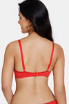 Zivame Colour Crazy Padded Wired 3/4th Coverage T-Shirt Bra - Salsa — thumbnail 2