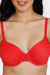 Zivame Colour Crazy Padded Wired 3/4th Coverage T-Shirt Bra - Salsa — thumbnail 4