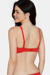 Zivame Colour Crazy Padded Non Wired 3/4th Coverage Cami Bra - Salsa — thumbnail 2