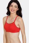 Zivame Colour Crazy Padded Non Wired 3/4th Coverage Cami Bra - Salsa — thumbnail 3