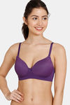 Zivame Beautiful Basics Padded Non Wired 3/4th Coverage T-Shirt Bra - Crown Jewel — thumbnail 1