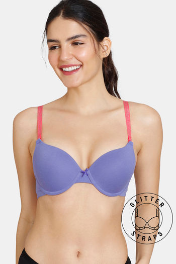 Buy Zivame Floral Lace Explosive Pushup Bra - Pink at Rs.945