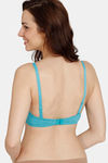 Zivame Beautiful Basics Padded Wired 3/4th Coverage T-Shirt Bra - Baltic — thumbnail 3