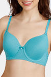 Zivame Beautiful Basics Padded Wired 3/4th Coverage T-Shirt Bra - Baltic — thumbnail 5