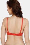 Zivame Beautiful Basics Padded Wired 3/4th Coverage T-Shirt Bra - Molten Lava — thumbnail 3