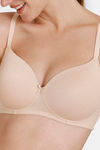 Zivame Beautiful Basics Padded Non Wired 3/4th Coverage T-Shirt Bra - Toasted Almond — thumbnail 4