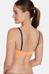 Zivame Beautiful Basics Padded Non Wired 3/4th Coverage T-Shirt Bra - Mock Orange — thumbnail 2