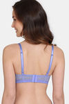 Zivame Primrose Padded Wired 3/4th Coverage Strapless Bra - Jacaranda — thumbnail 3