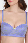 Zivame Primrose Padded Wired 3/4th Coverage Strapless Bra - Jacaranda — thumbnail 6
