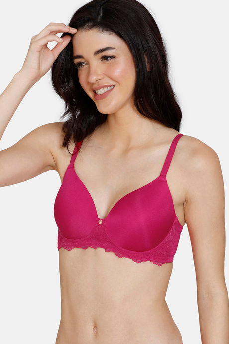 Zivame Marshmallow Padded Non Wired 3/4Th Coverage T-Shirt Bra - Jazzy — image 3