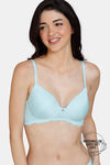 Zivame Marshmallow Padded Non Wired 3/4Th Coverage T-Shirt Bra - Plume — thumbnail 1