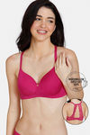 Zivame Marshmallow Padded Non Wired 3/4Th Coverage T-Shirt Bra - Jazzy — thumbnail 1