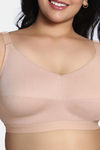 Zivame True Curv Beautiful Basics Double Layered Non Wired Full Coverage Minimiser Bra - Roebuck — thumbnail 4