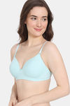 Zivame Beautiful Basics Padded Non Wired 3/4Th Coverage Backless Bra - Clearwater — thumbnail 3