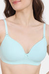 Zivame Beautiful Basics Padded Non Wired 3/4Th Coverage Backless Bra - Clearwater — thumbnail 4