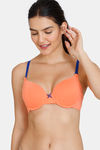 Zivame Push-Up Wired Medium Coverage Bra - Coral Quartz — thumbnail 1