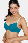 Zivame Beautiful Basics Padded Wired Medium Coverage T-Shirt Bra - Kayaking — thumbnail 4