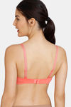 Zivame Beautiful Basics Glitter Strap Push-Up Wired Medium Coverage Bra - Georgia Peach — thumbnail 2