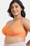 Zivame True Curv Single Layered Non Wired 3/4th Coverage Super Support Bra - Muskmelon — thumbnail 3