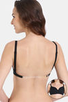 Zivame Padded Non Wired 3/4th Coverage Backless Bra - Anthracite — thumbnail 1