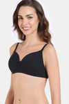 Zivame Padded Non Wired 3/4th Coverage Backless Bra - Anthracite — thumbnail 4