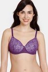 Zivame Beautiful Basics Padded Non Wired 3/4Th Coverage Backless Bra - Imperial Purple — thumbnail 3
