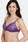 Zivame Beautiful Basics Padded Non Wired 3/4Th Coverage Backless Bra - Imperial Purple — thumbnail 4