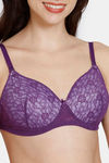 Zivame Beautiful Basics Padded Non Wired 3/4Th Coverage Backless Bra - Imperial Purple — thumbnail 5