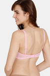 Zivame Beautiful Basics Padded Wired 3/4Th Coverage Lace Bra - Prism Pink — thumbnail 2