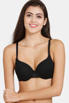 Zivame Beautiful Basics Push-Up Wired Medium Coverage Bra - Black — thumbnail 1