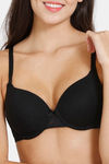 Zivame Beautiful Basics Push-Up Wired Medium Coverage Bra - Black — thumbnail 4