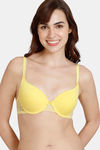 Zivame Beautiful Basics Push-Up Wired Medium Coverage Bra - Sunshine — thumbnail 1