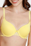 Zivame Beautiful Basics Push-Up Wired Medium Coverage Bra - Sunshine — thumbnail 4