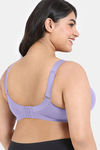 Zivame True Curv Beautiful Basics Double Layered Non Wired Full Coverage Minimiser Bra - Lavender — thumbnail 2