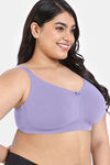 Zivame True Curv Beautiful Basics Double Layered Non Wired Full Coverage Minimiser Bra - Lavender — thumbnail 3