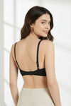 Zivame Wonderwire Padded Wired 3/4Th Coverage T-Shirt Bra - Black — thumbnail 3