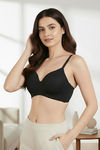 Zivame Wonderwire Padded Wired 3/4Th Coverage T-Shirt Bra - Black — thumbnail 4