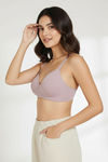 Zivame Wonderwire Padded 3/4Th Coverage T-Shirt Bra - Elderberry — thumbnail 4