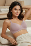 Zivame Wonderwire Padded 3/4Th Coverage T-Shirt Bra - Elderberry — thumbnail 5