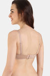 Zivame Marshmallow Padded Wired 3/4Th Coverage T-Shirt - Roebuck — thumbnail 3