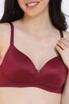 Zivame Marshmallow Padded Non Wired 3/4Th Coverage T-Shirt - Rhododendron — thumbnail 4