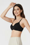 Zivame Beautiful Basics Non Wired Medium Coverage Push-Up Bra - Anthracite — thumbnail 2