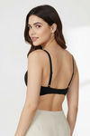 Zivame Beautiful Basics Non Wired Medium Coverage Push-Up Bra - Anthracite — thumbnail 3
