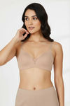 Zivame Beautiful Basics Non Wired Medium Coverage Push-Up Bra - Roebuck — thumbnail 4